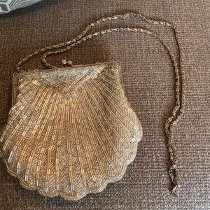 Silver Beaded Bag